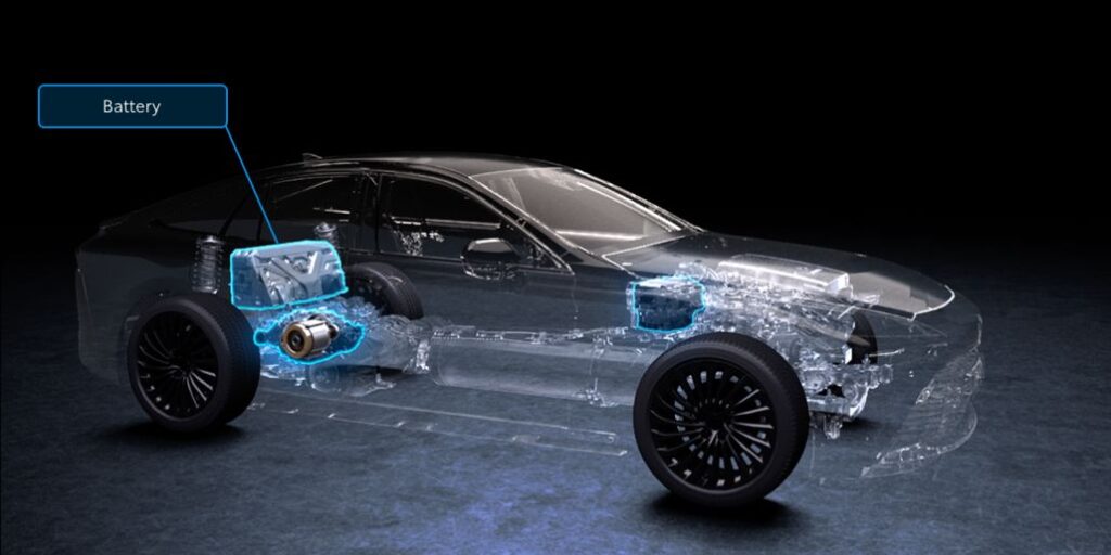 Toyota hydrogen fuel cell electric how fcevs work battery en l