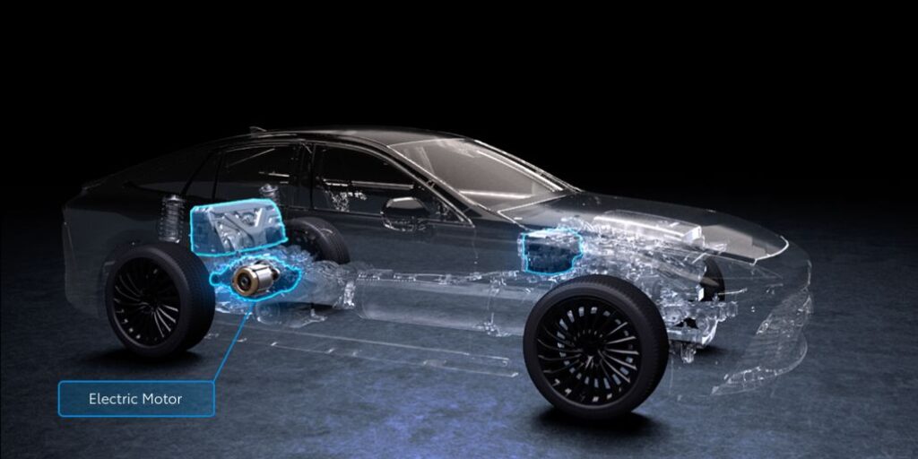 Toyota hydrogen fuel cell electric how fcevs work motor en l